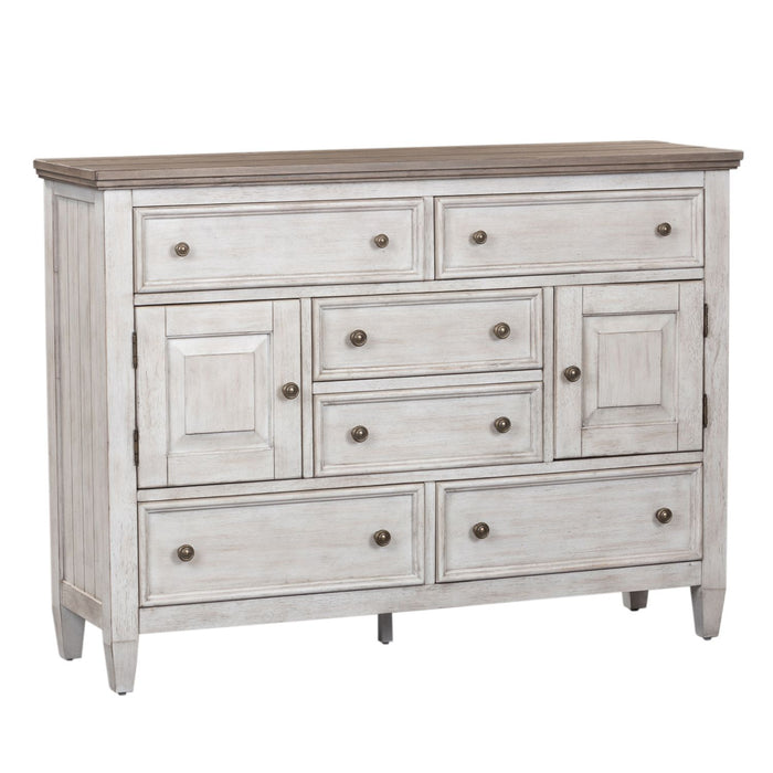 Heartland Drawer Chesser in Antique White - Furniture 4 Less (Jacksonville, NC)