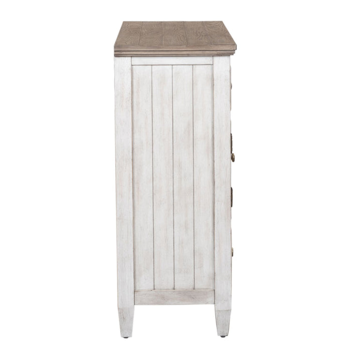 Heartland Drawer Chesser in Antique White - Furniture 4 Less (Jacksonville, NC)