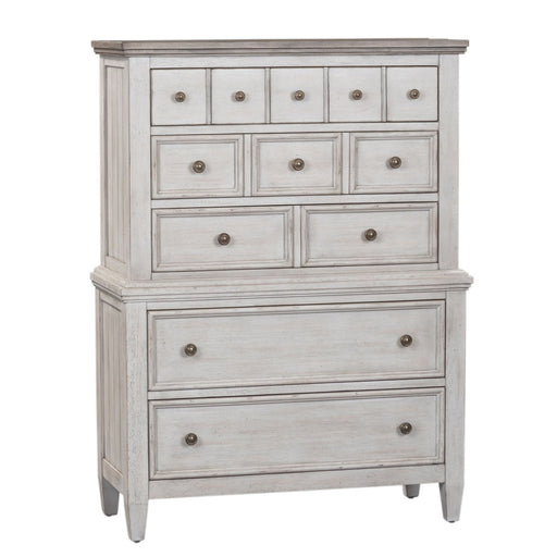 Heartland Drawer Chest in Antique White - Furniture 4 Less (Jacksonville, NC)