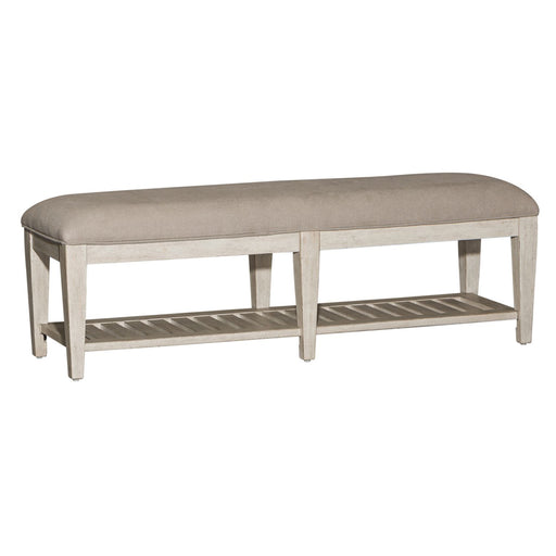 Heartland Bed Bench in Antique White - Furniture 4 Less (Jacksonville, NC)