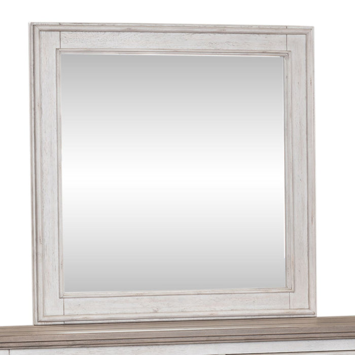 Heartland Landscape Mirror in Antique White - Furniture 4 Less (Jacksonville, NC)