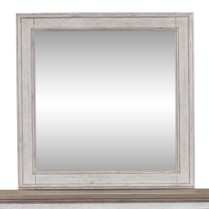 Heartland Landscape Mirror in Antique White - Furniture 4 Less (Jacksonville, NC)