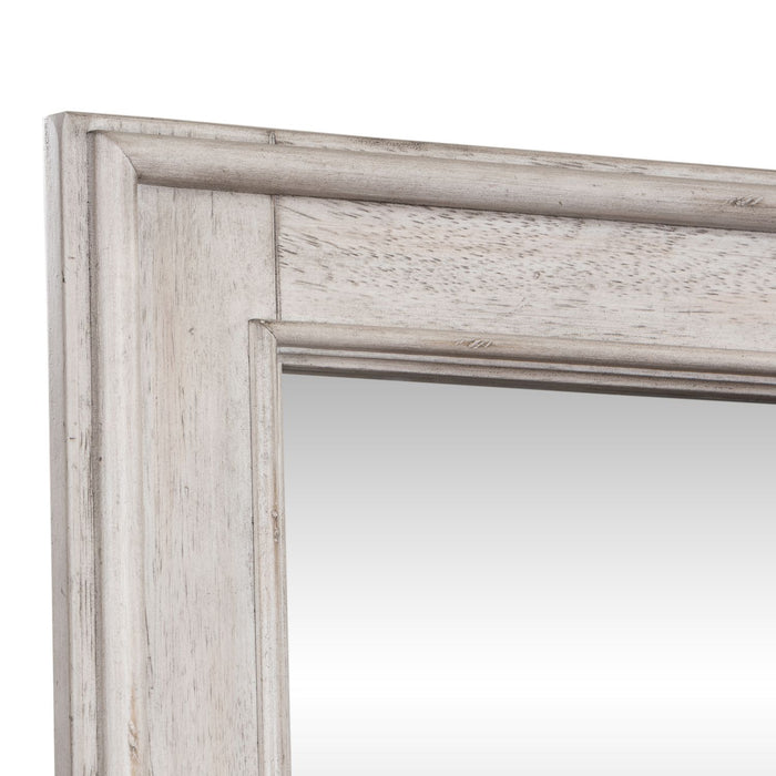 Heartland Landscape Mirror in Antique White - Furniture 4 Less (Jacksonville, NC)