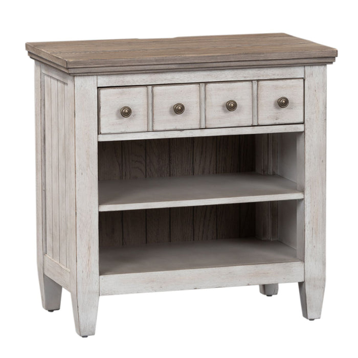 Heartland Nightstand in Antique White - Furniture 4 Less (Jacksonville, NC)