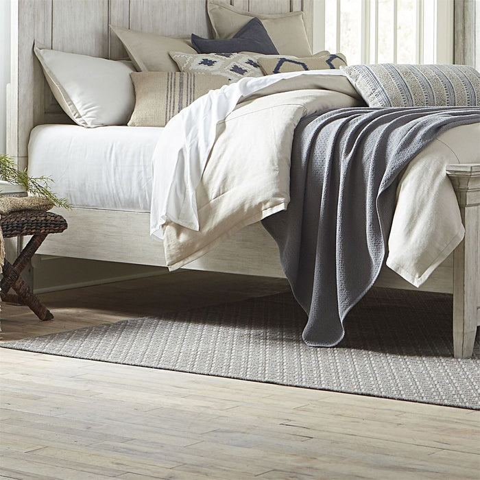 Liberty Furniture Heartland Queen Panel Bed in Antique White - Furniture 4 Less (Jacksonville, NC)