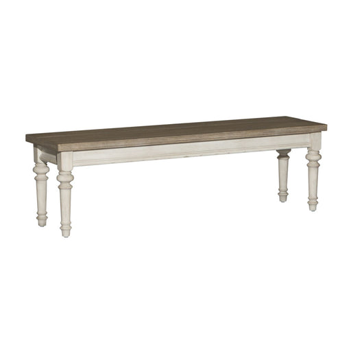Liberty Furniture Heartland Bench in Antique White - Furniture 4 Less (Jacksonville, NC)