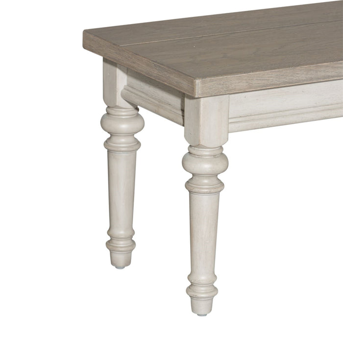 Liberty Furniture Heartland Bench in Antique White - Furniture 4 Less (Jacksonville, NC)