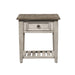 Heartland Drawer End Table in Antique White - Furniture 4 Less (Jacksonville, NC)