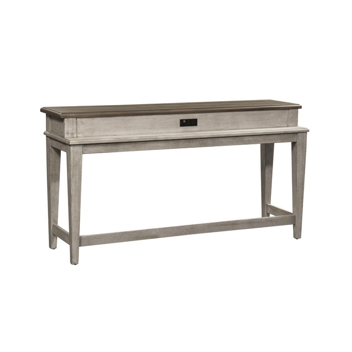 Heartland Console Bar Table in Antique White - Furniture 4 Less (Jacksonville, NC)