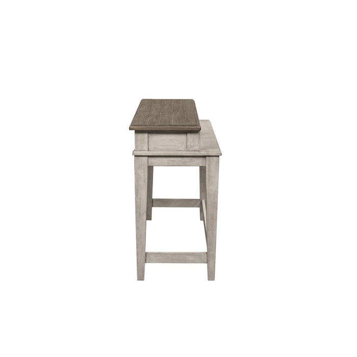 Heartland Console Bar Table in Antique White - Furniture 4 Less (Jacksonville, NC)