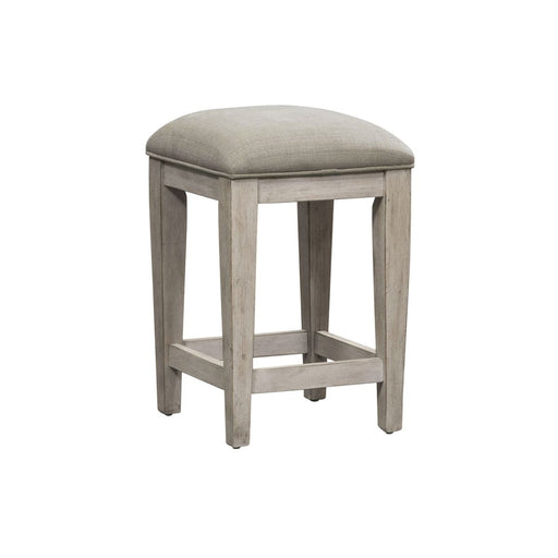 Liberty Heartland Console Stool in Antique White - Furniture 4 Less (Jacksonville, NC)