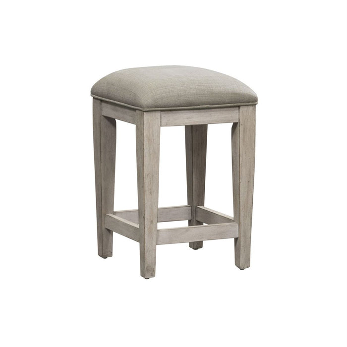 Liberty Heartland Console Stool in Antique White - Furniture 4 Less (Jacksonville, NC)