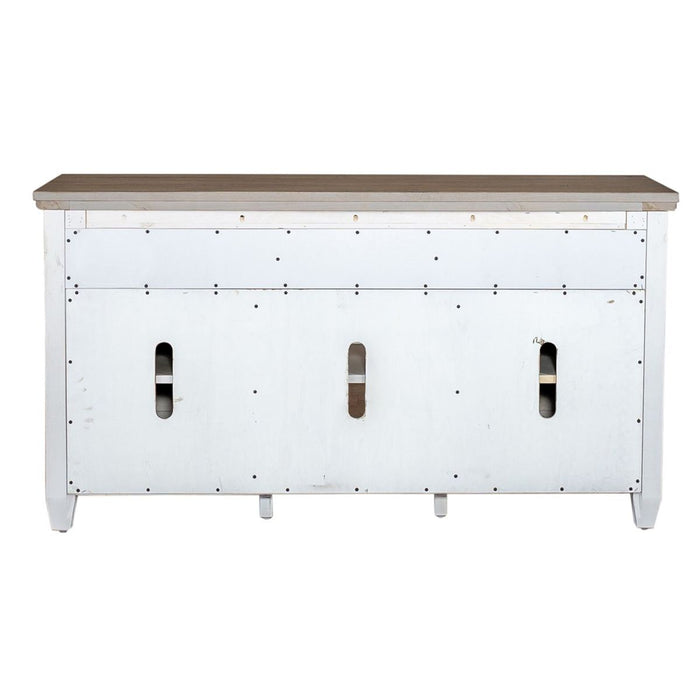 Liberty Heartland 56" Tile TV Console in Antique White - Furniture 4 Less (Jacksonville, NC)