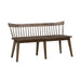 Midland Falls Spindle Back Bench in Rustic Brown - Furniture 4 Less (Jacksonville, NC)