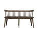Midland Falls Spindle Back Bench in Rustic Brown - Furniture 4 Less (Jacksonville, NC)
