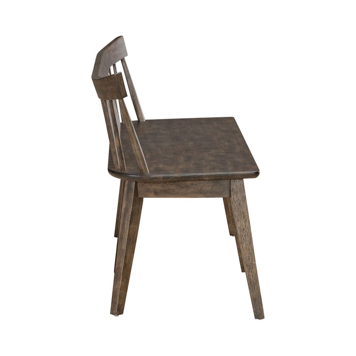 Midland Falls Spindle Back Bench in Rustic Brown - Furniture 4 Less (Jacksonville, NC)
