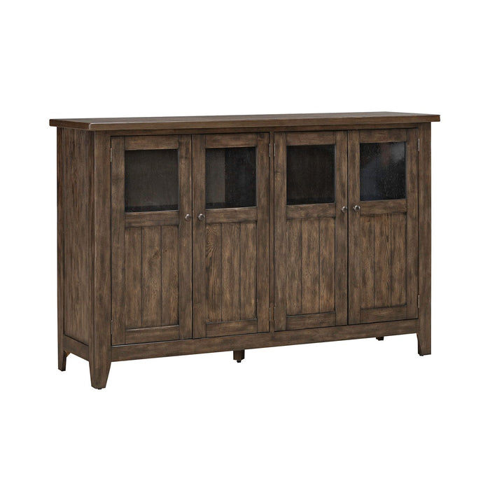 Midland Falls Buffet in Rustic Brown - Furniture 4 Less (Jacksonville, NC)