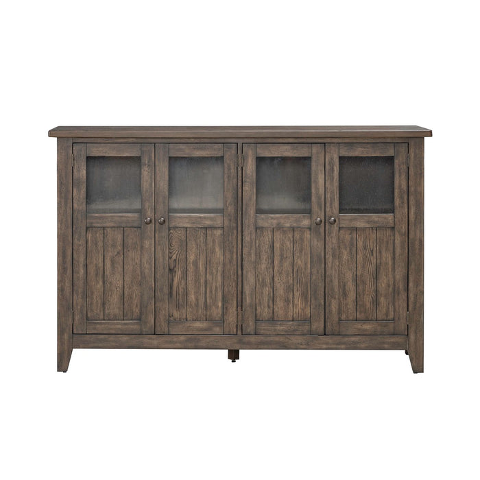 Midland Falls Buffet in Rustic Brown - Furniture 4 Less (Jacksonville, NC)