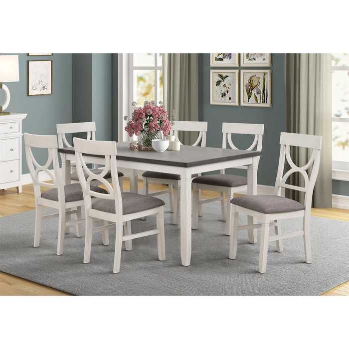 farmhouse table and 6 chairs $499