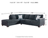 Altari Sleeper Sectional with Chaise - Furniture 4 Less (Jacksonville, NC)