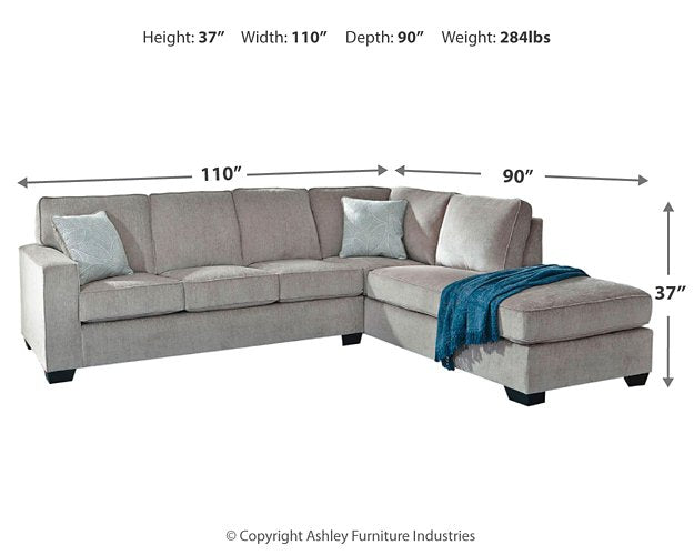 Altari Sleeper Sectional with Chaise - Furniture 4 Less (Jacksonville, NC)