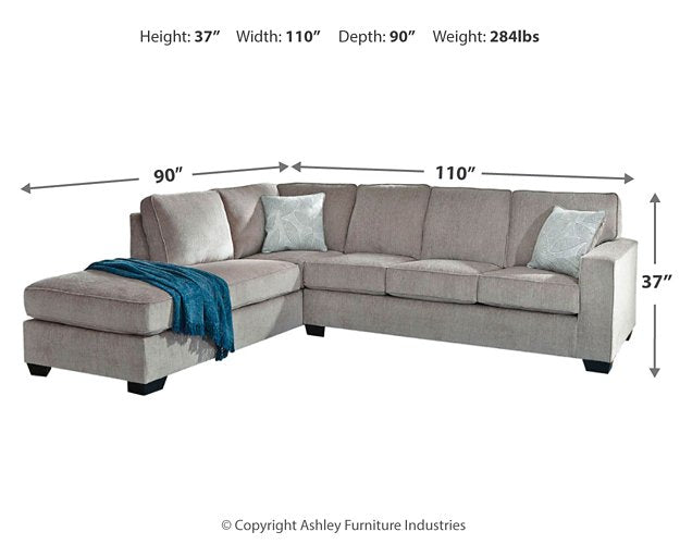 Altari Sleeper Sectional with Chaise - Furniture 4 Less (Jacksonville, NC)