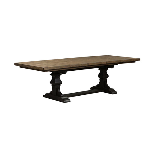 Harvest Home 6 Piece Trestle Table Set - Furniture 4 Less (Jacksonville, NC)