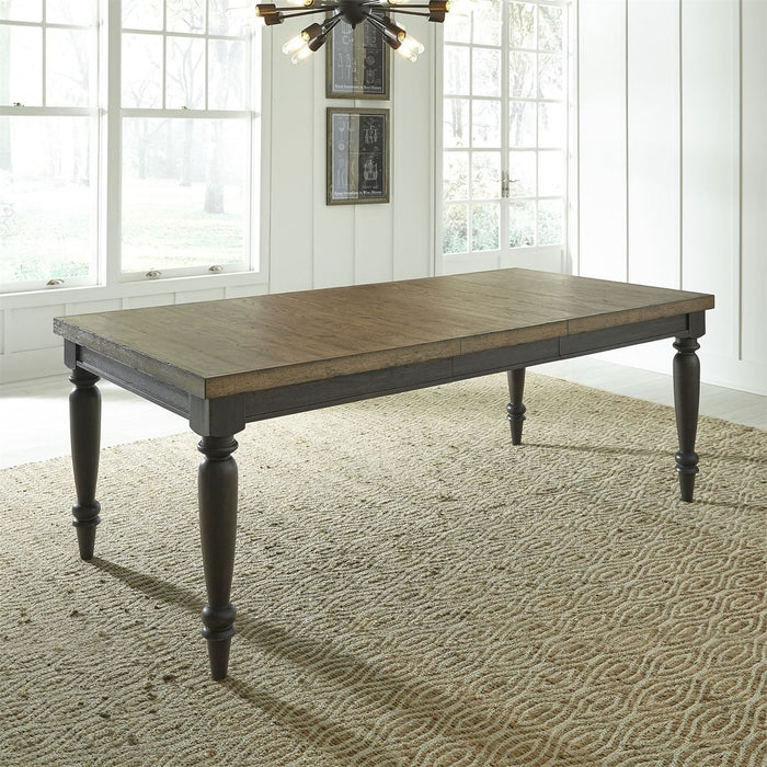 Liberty Furniture Harvest Home Rectangular Leg Dining Table in Chalkboard - Furniture 4 Less (Jacksonville, NC)