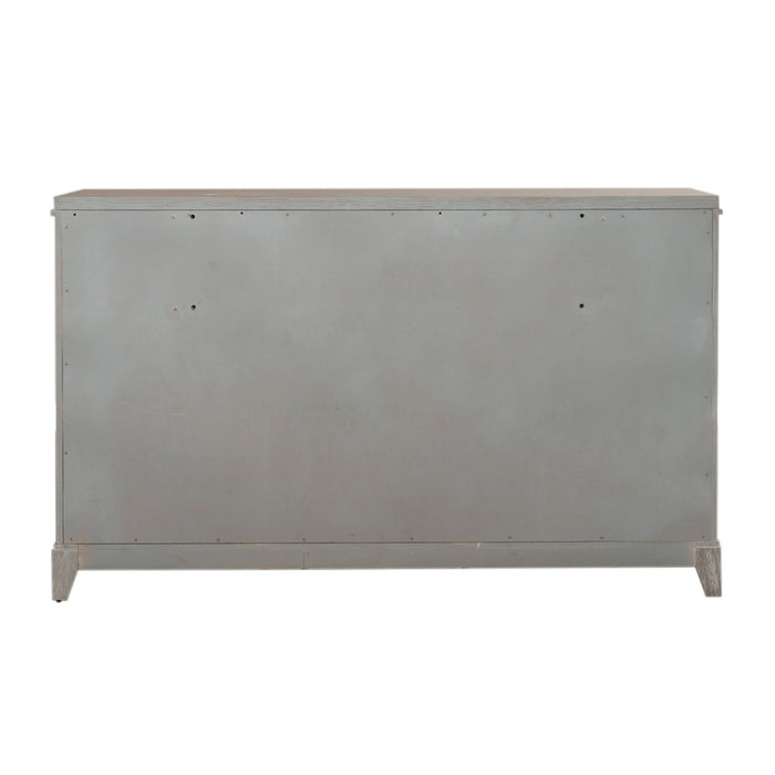 Belmar 8 Drawer Dresser in Washed Taupe and Silver Champagne - Furniture 4 Less (Jacksonville, NC)
