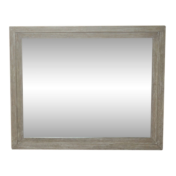 Belmar Mirror in Washed Taupe and Silver Champagne - Furniture 4 Less (Jacksonville, NC)