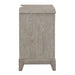 Belmar 3 Drawer Nightstand in Washed Taupe and Silver Champagne - Furniture 4 Less (Jacksonville, NC)