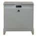 Belmar 3 Drawer Nightstand in Washed Taupe and Silver Champagne - Furniture 4 Less (Jacksonville, NC)