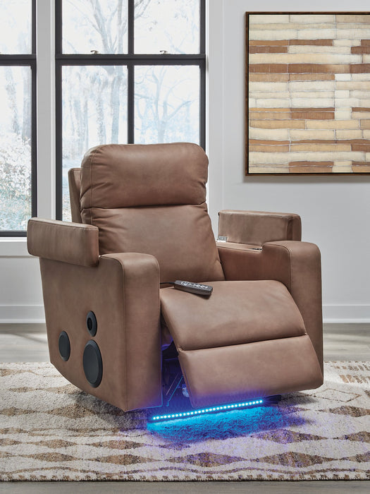 Lorrenton Power Glider Recliner with Audio System - Furniture 4 Less (Jacksonville, NC)