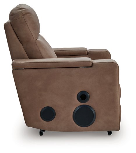 Lorrenton Power Glider Recliner with Audio System - Furniture 4 Less (Jacksonville, NC)