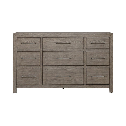 Liberty Furniture Skyview Lodge 9 Drawer Dresser in Cobblestone - Furniture 4 Less (Jacksonville, NC)