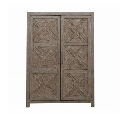 Liberty Furniture Skyview Lodge Armoire in Cobblestone - Furniture 4 Less (Jacksonville, NC)