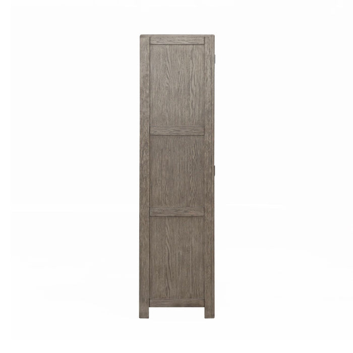 Liberty Furniture Skyview Lodge Armoire in Cobblestone - Furniture 4 Less (Jacksonville, NC)