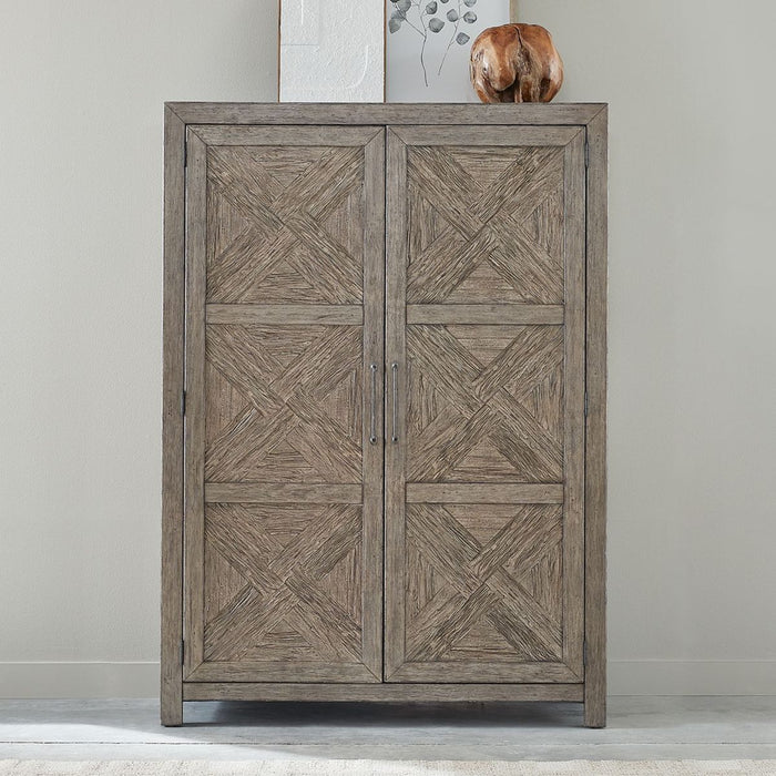 Liberty Furniture Skyview Lodge Armoire in Cobblestone - Furniture 4 Less (Jacksonville, NC)