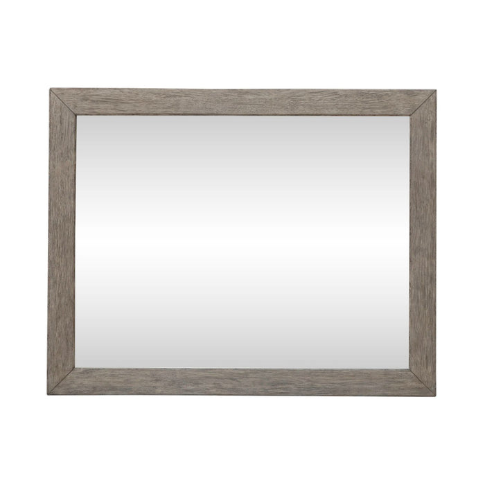 Liberty Furniture Skyview Lodge Landscape Mirror in Cobblestone - Furniture 4 Less (Jacksonville, NC)