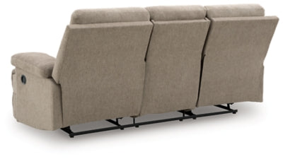 Side-Swipe Reclining Sofa with Drop Down Table - Furniture 4 Less (Jacksonville, NC)