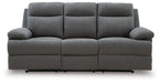 Side-Swipe Reclining Sofa with Drop Down Table - Furniture 4 Less (Jacksonville, NC)