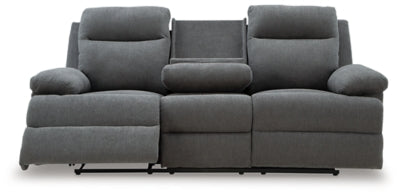 Side-Swipe Reclining Sofa with Drop Down Table - Furniture 4 Less (Jacksonville, NC)