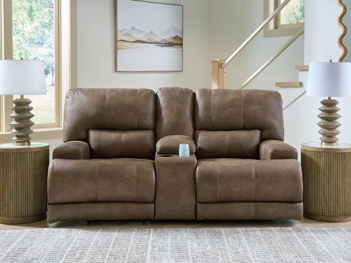 Beckley Place Power Reclining Loveseat with Console - Furniture 4 Less (Jacksonville, NC)