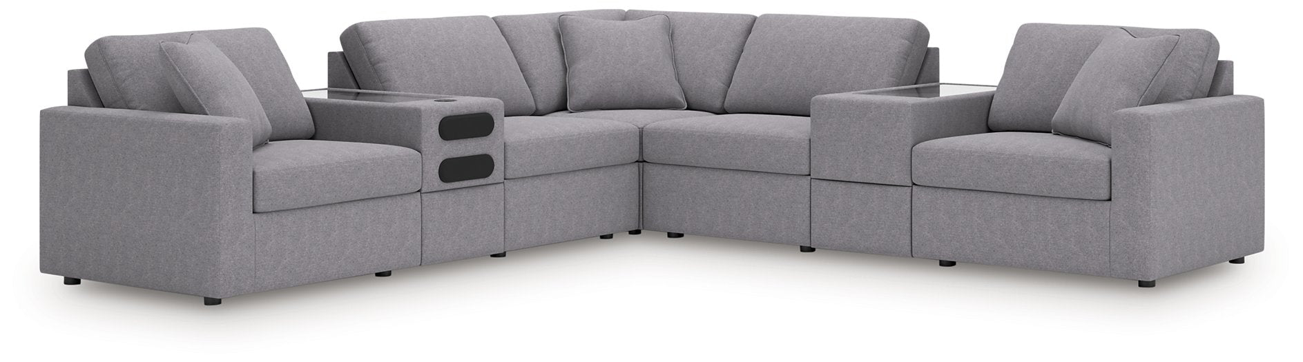Modmax Balanced Sectional with Audio and Storage Consoles - Furniture 4 Less (Jacksonville, NC)