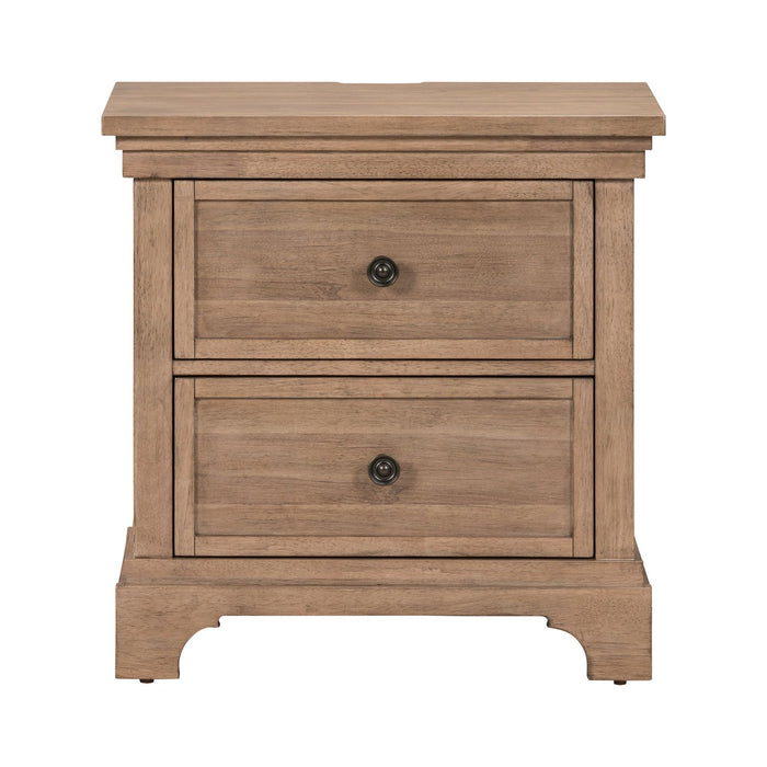 Haven Hills Nightstand w/ Charging Station - Furniture 4 Less (Jacksonville, NC)