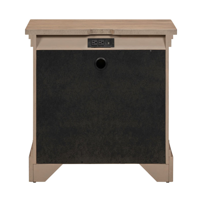 Haven Hills Nightstand w/ Charging Station - Furniture 4 Less (Jacksonville, NC)