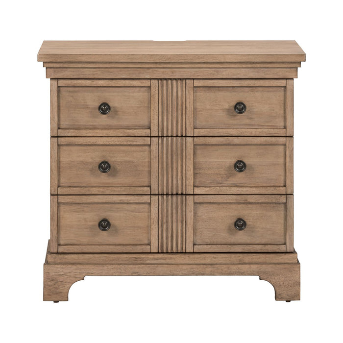Haven Hills Bedside Chest w/ Charging Station - Furniture 4 Less (Jacksonville, NC)