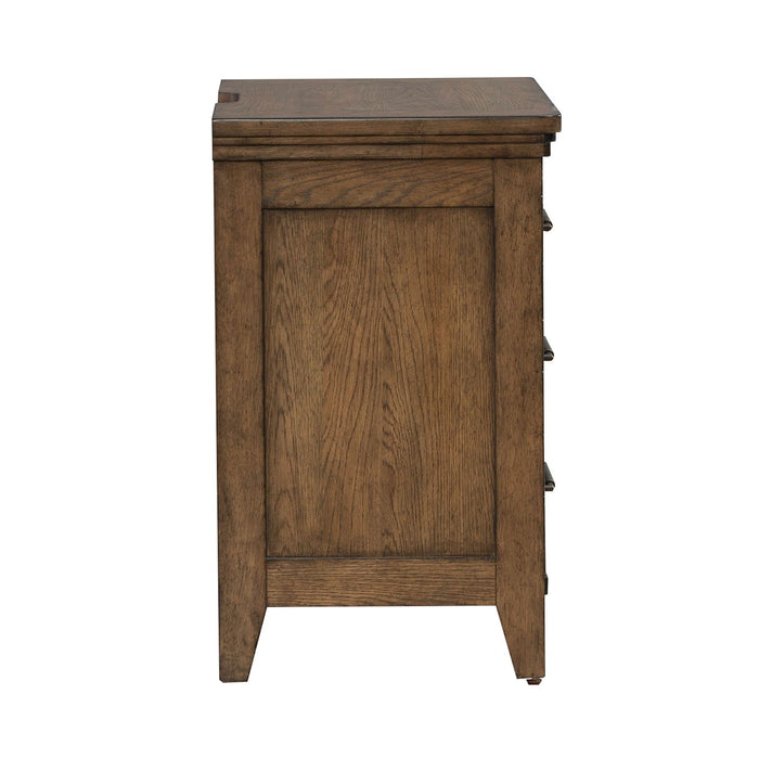 Carolina Park Nightstand w/ Charging Station - Furniture 4 Less (Jacksonville, NC)