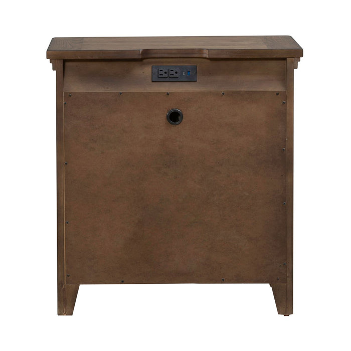 Carolina Park Nightstand w/ Charging Station - Furniture 4 Less (Jacksonville, NC)
