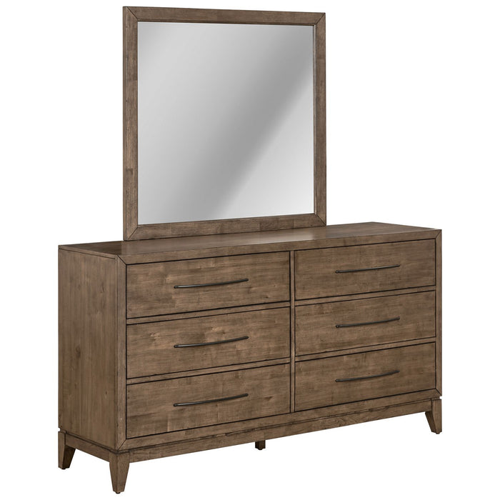 Shaker Lakes Dresser & Mirror - Furniture 4 Less (Jacksonville, NC)